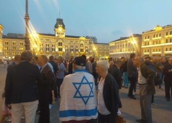 Manifestazione organizzata oggi dall'associazione Italia-Israele