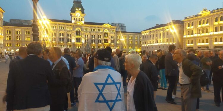 Manifestazione organizzata oggi dall'associazione Italia-Israele