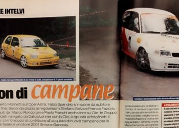 L'articolo che la rivista di settore "Tuttorally" dedicò al Valle Intelvi 2002, vinto da Fabio Spandrio