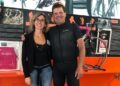 Ullrich al Museo del Ghisallo con la direttrice Gentilini