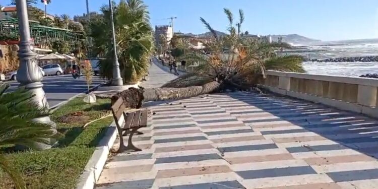 La mareggiata intanto colpisce le coste