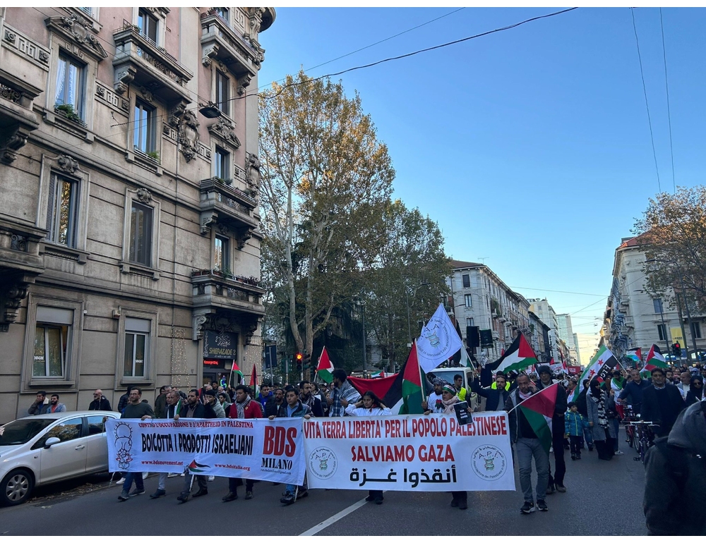 Quarto corteo pro Palestina a Milano, 3000 partecipanti