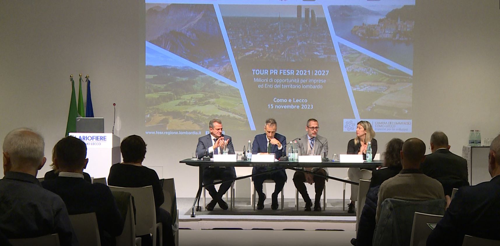 Fondo europeo di sviluppo regionale, il tour di presentazione parte da Lariofiere