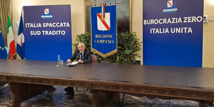 Governatore Campania non esclude possibilità scendere in piazza