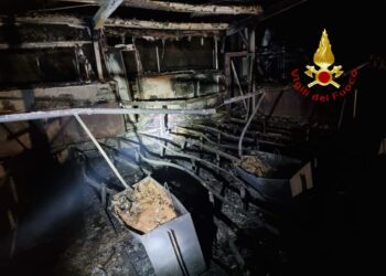 L'intervento dei Vigili del fuoco a Stigliano