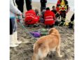 Salvato dai pompieri in moto d'acqua