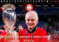Ezio Giani ricordato sull'homepage dell'Olimpia Milano