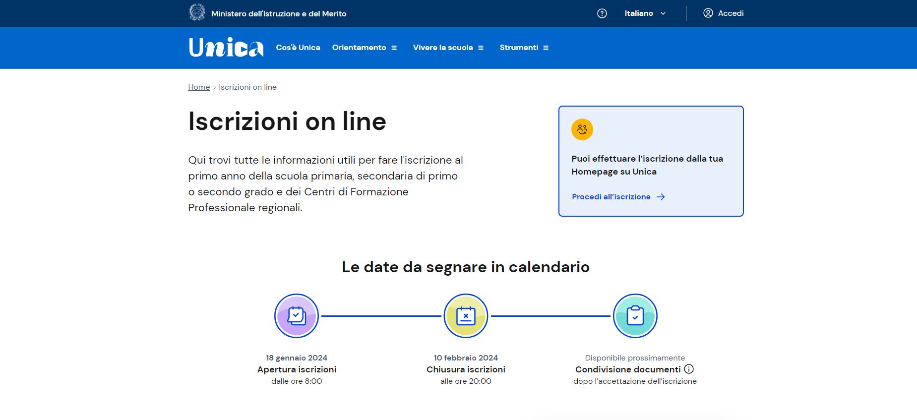Scuola, al via le iscrizioni 20242025. Da oggi è possibile effettuare