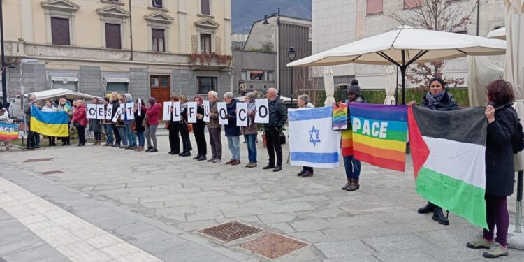 Nel corteo le bandiere di Israele