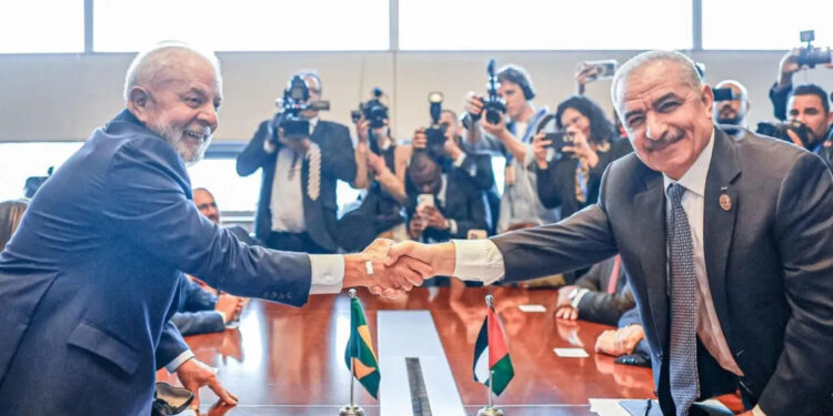 Premier palestinese Shtayyeh ha incontrato Lula in Etiopia