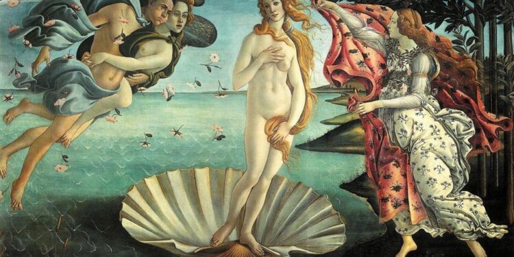 Foto attaccate sopra l'opera di Botticelli. Tre denunciati