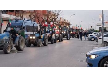 Diversi i mezzi partiti da Barletta in cammino sulla statale 16