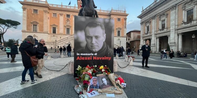 In piazza del Campidoglio la gigantografia per il dissidente