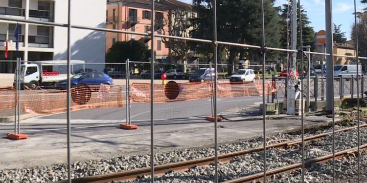 Lavori piazza del Popolo Como