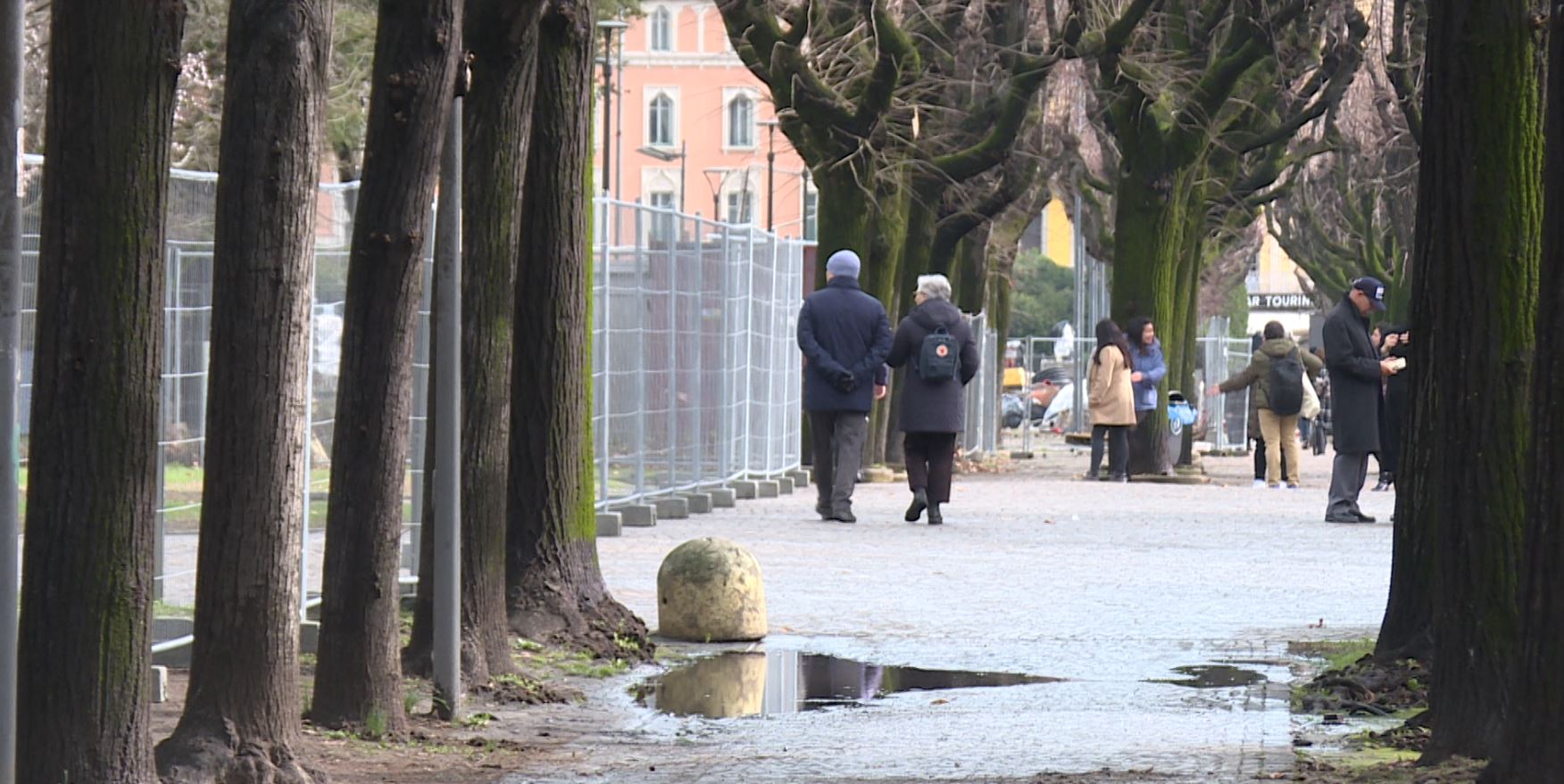 Cantiere dei giardini a lago, recintata l’area. Zona stadio in assetto partita fino al termine del campionato