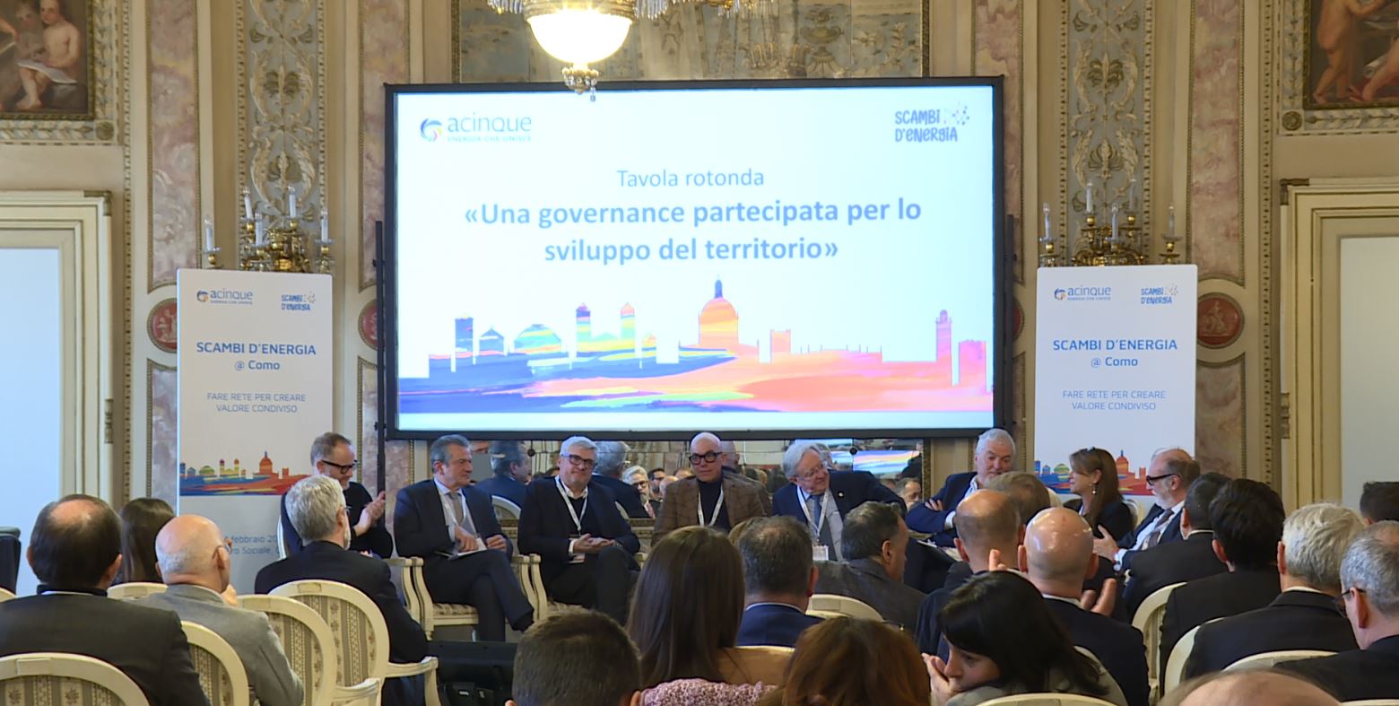 Acinque, “Scambi d’energia” a Como: la giornata di confronto con le realtà del territorio