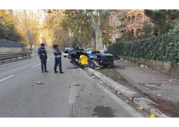 L'incidente ieri sera