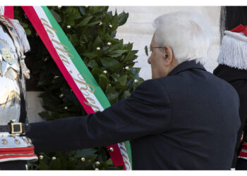 Cerimonia all'Altare della Patria con alte cariche dello Stato