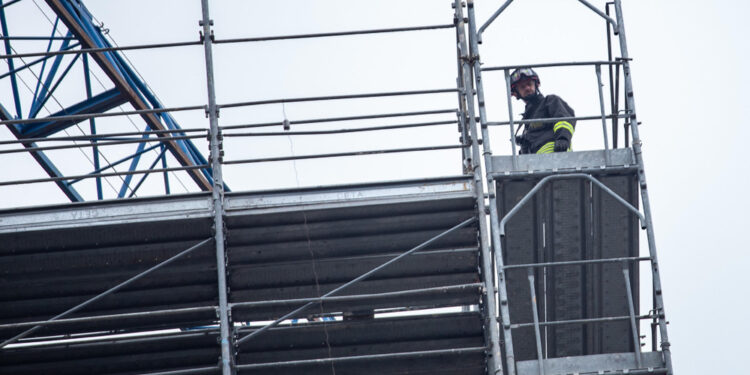 L'infortunio sul lavoro in un cantiere di Asola