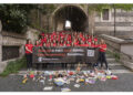 Striscione Save the children a Roma