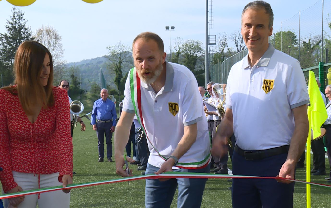 Campo Meroni di Albate risistemato, la cerimonia di inaugurazione