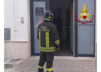 La donna è stata portata in ospedale