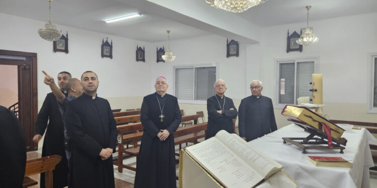 Il sopralluogo del Patriarcato dopo l'irruzione dell'esercito