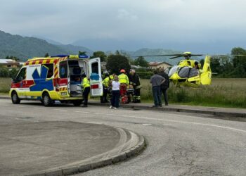 L'incidente sul lavoro durante lo smontaggio delle strutture