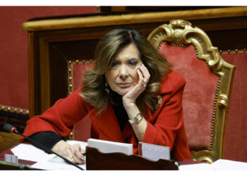 Ministro accusata di aver fatto un gestaccio in Senato