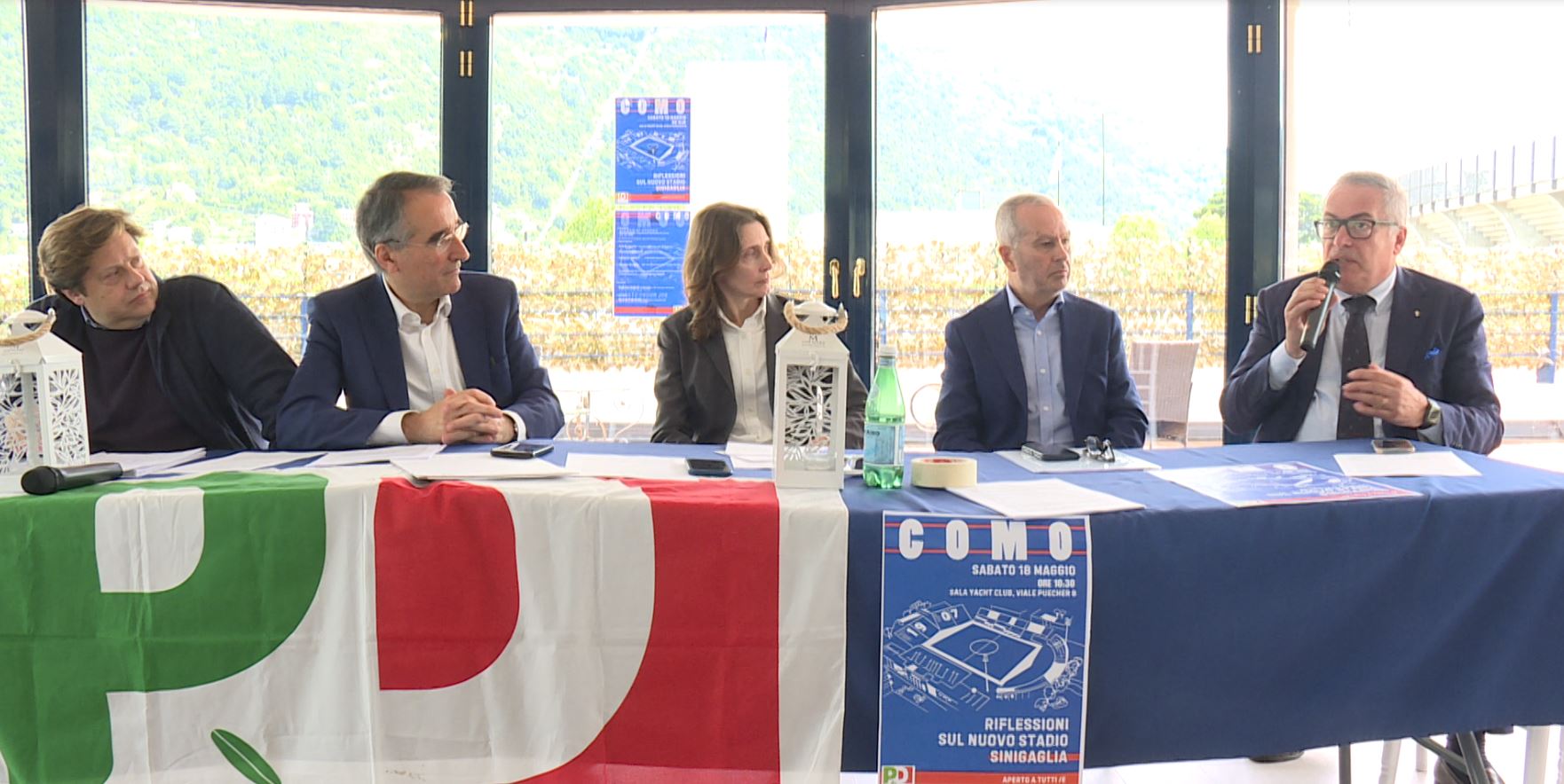 Progetto stadio Sinigaglia di Como. Le richieste del Pd: “Ztl, navette e passeggiata dai giardini a Villa Olmo”