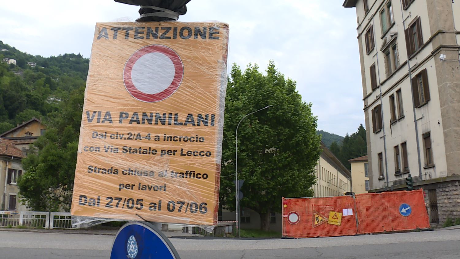 Cantiere in via Pannilani, strada chiusa per almeno due settimane. Accesso solo da via Rienza