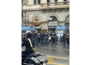 Durante i controlli per la parata