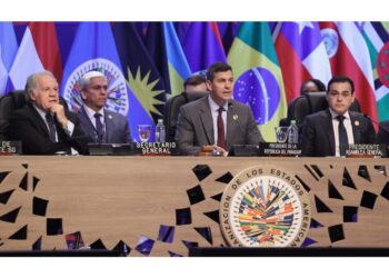 Il presidente del Paraguay Peña ha aperto la seduta plenaria