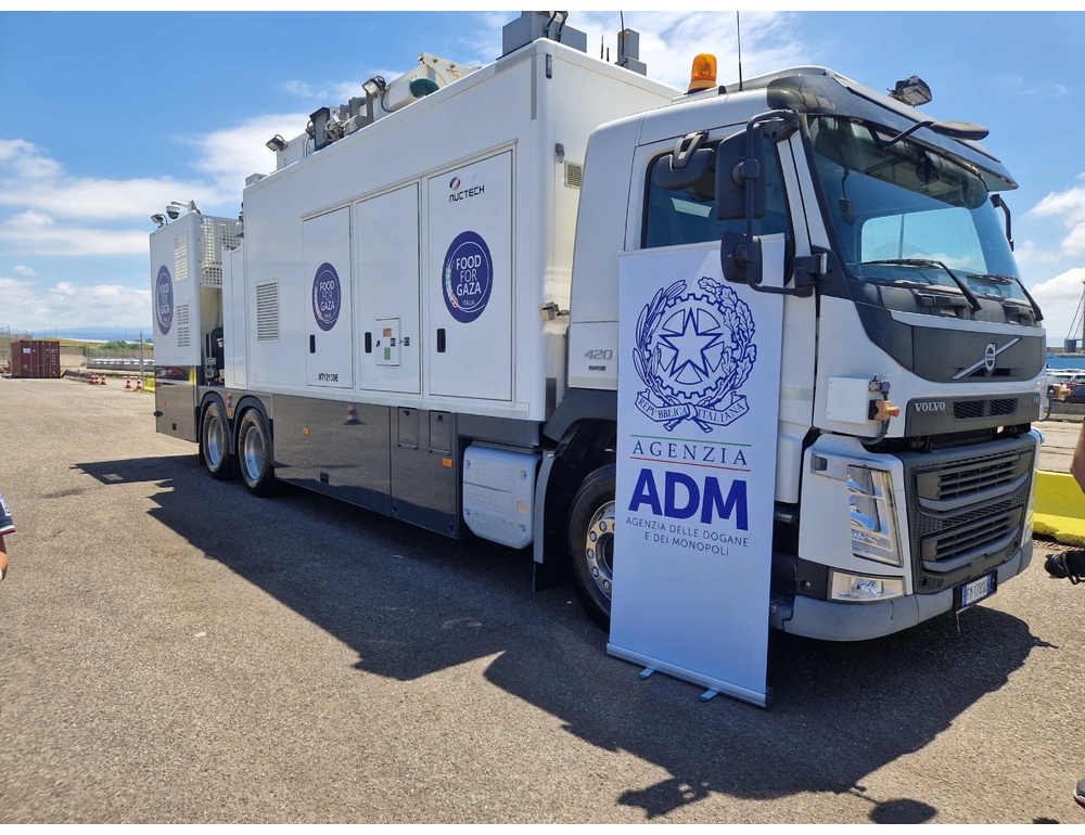 Dall’Italia uno scanner mobile per la missione ‘Food for Gaza’