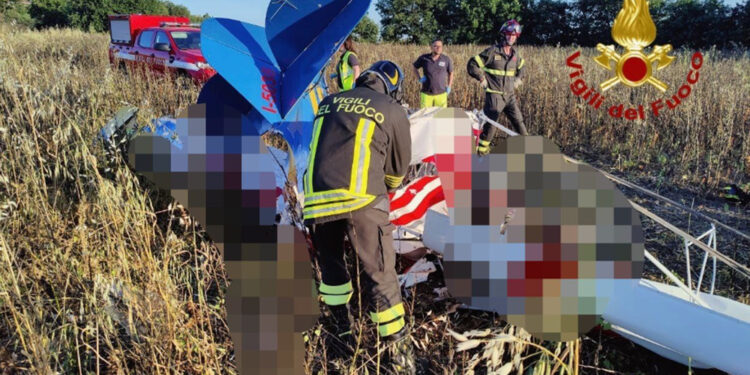 Il velivolo era decollato da una aviosuperficie vicino Perugia