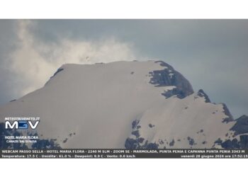 Ancora tanta neve in vetta