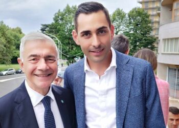 Il presidente nazionale Carlo Pacifici con l'arbitro internazionale Andrea Colombo