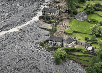 Maltempo in Vallemaggia. Le immagini sono state girate dalla REGA nelle zone colpite dal maltempo il 30 giugno 2024