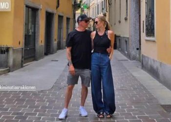 La foto pubblicata da Kimi Raikkonen e dalla moglie sui social