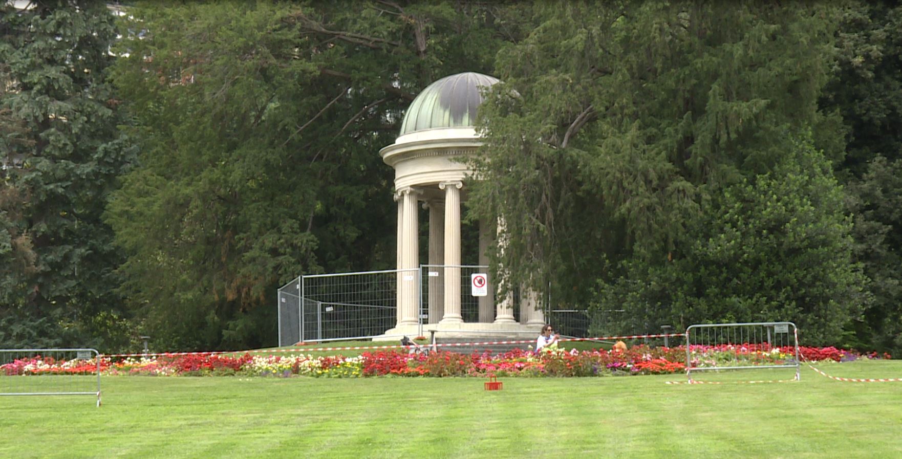 Tempietto di Villa Olmo, scoperto durante i lavori di restauro il pavimento originario