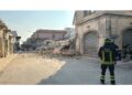 La struttura collassata di notte era sede di un negozio per pet