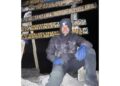 Emanuele Santarelli in cima a Uhuru Peak a quota 5.859 metri