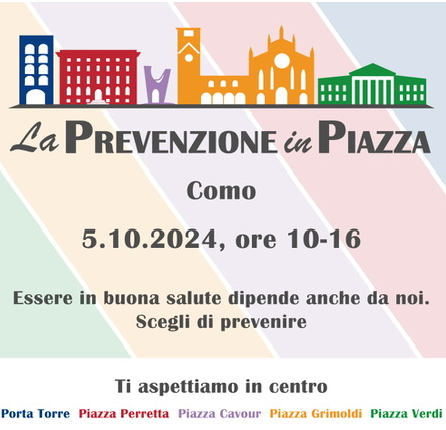 Como apre le piazze alla prevenzione