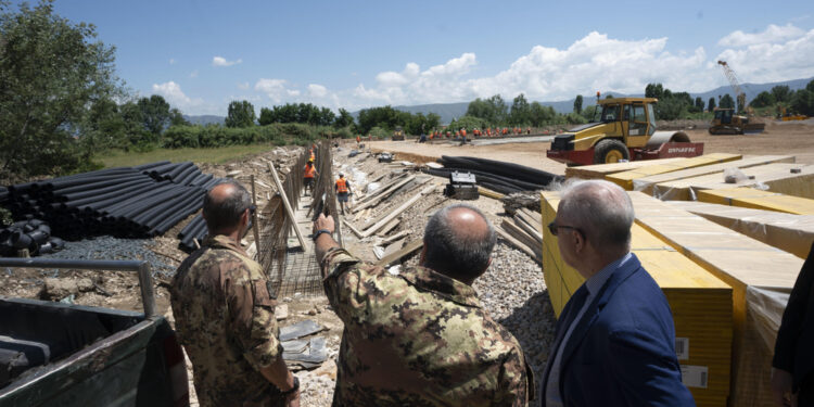 Area consegnata per i collaudi