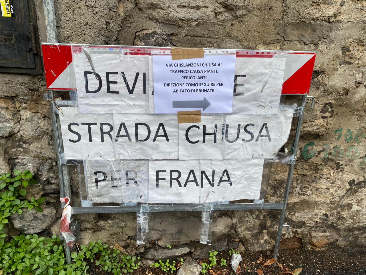 Non c’è pace per gli abitanti di Civiglio, chiusa la strada che collega a Ponzate