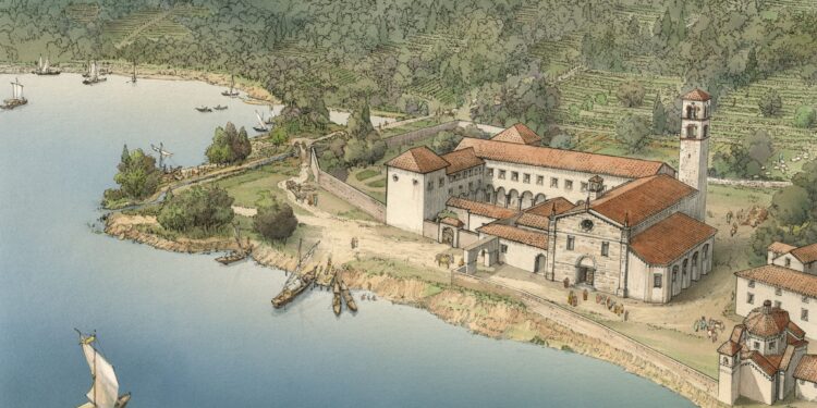 Una immagine del convento nel 1650