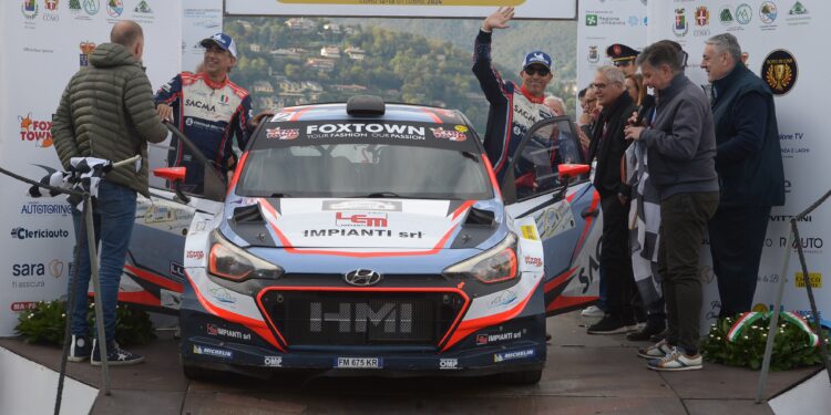 I vincitori del Rally Aci Como Villa d'Este 2024, Corrado Fontana e Nicola Arena
