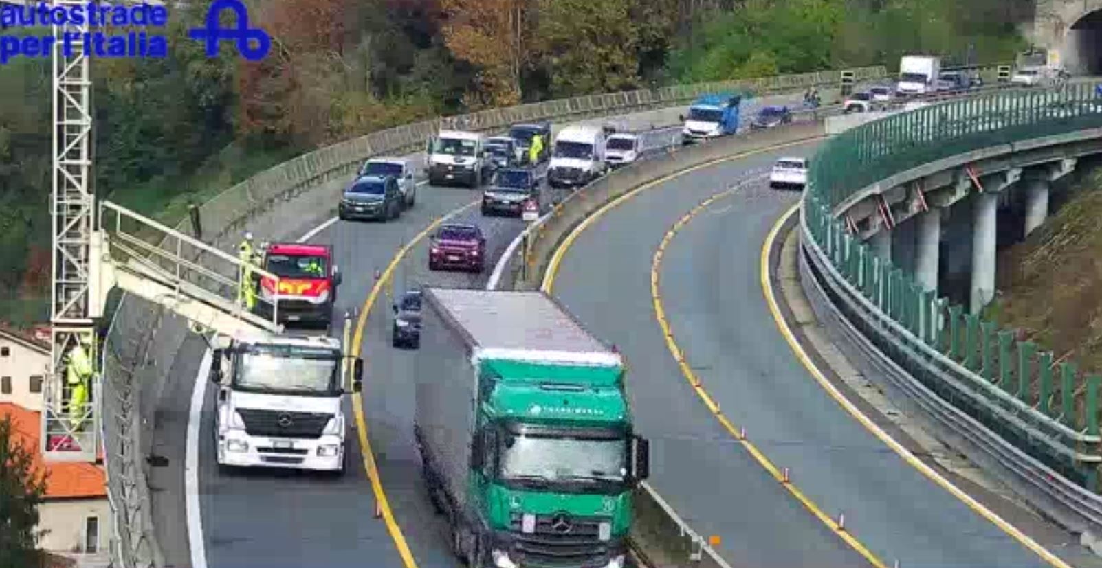 Autostrada A9 Lainate-Como-Chiasso, al via i lavori sul viadotto Fati. Prime code e rallentamenti