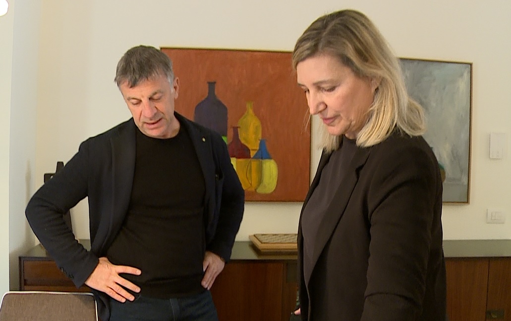 “Movimento”, la mostra di Pietro Turati a Como: Gaddi e Sanguinetti all’inaugurazione del 30 novembre