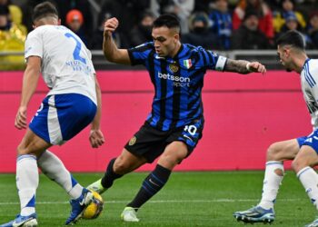 Una fase di Inter-Como nella stagione 2024-2025
